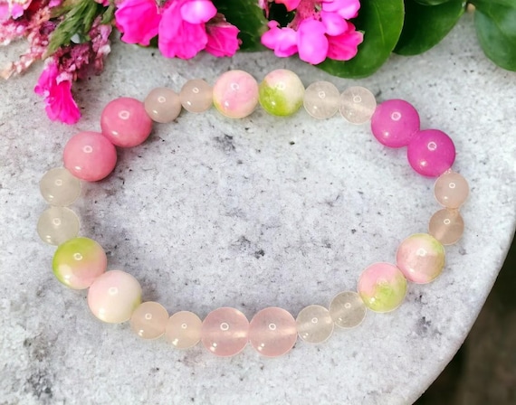 6 1/2" Heart Chakra Stretch Bracelet - MODIFIED