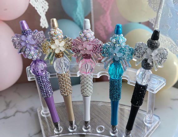 Fancy Sparkly Bow Pens