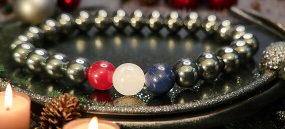 8" Hematite/Red Jade/White Jade/Sodalite 8mm