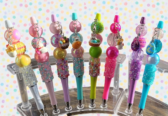 Colorful Easter Beaded Pens