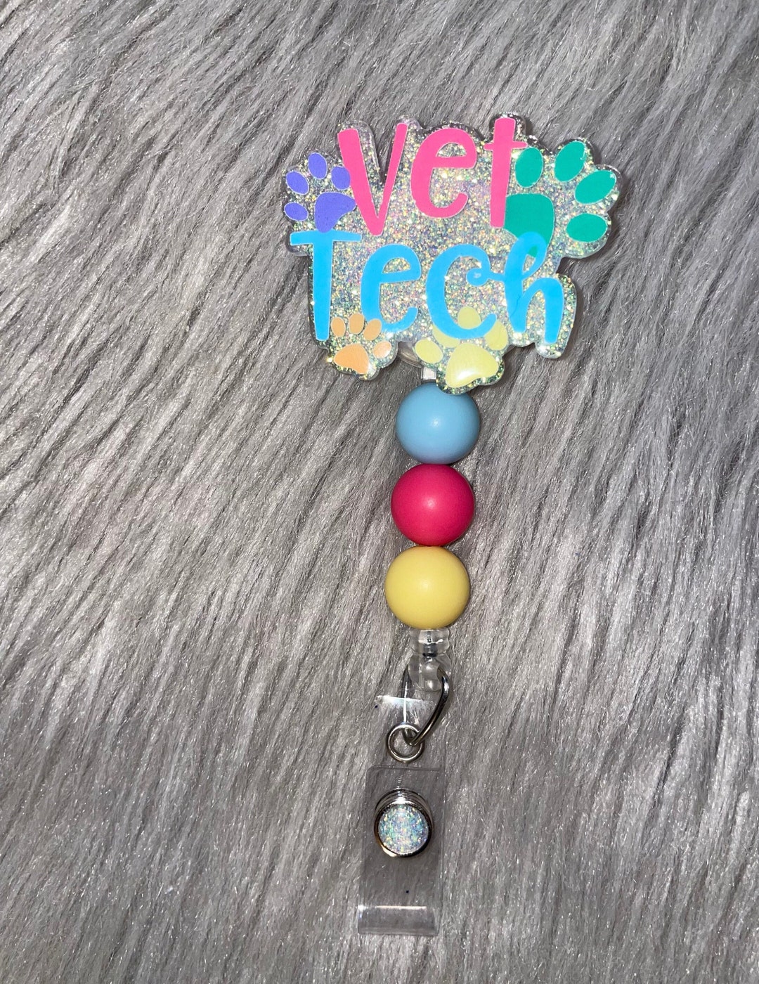Vet Tech Badge Reel - Etsy