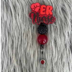 Emergency Room Nurse Reel, ER Nurse Badge Reel, ER Nurse, Nurse Badge Reel, Trauma Nurse Badge, Nurse Badge Reel, Custom Badge Reel