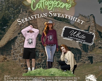 Sebastian Cottagecore Sweatshirt (White Lettering)