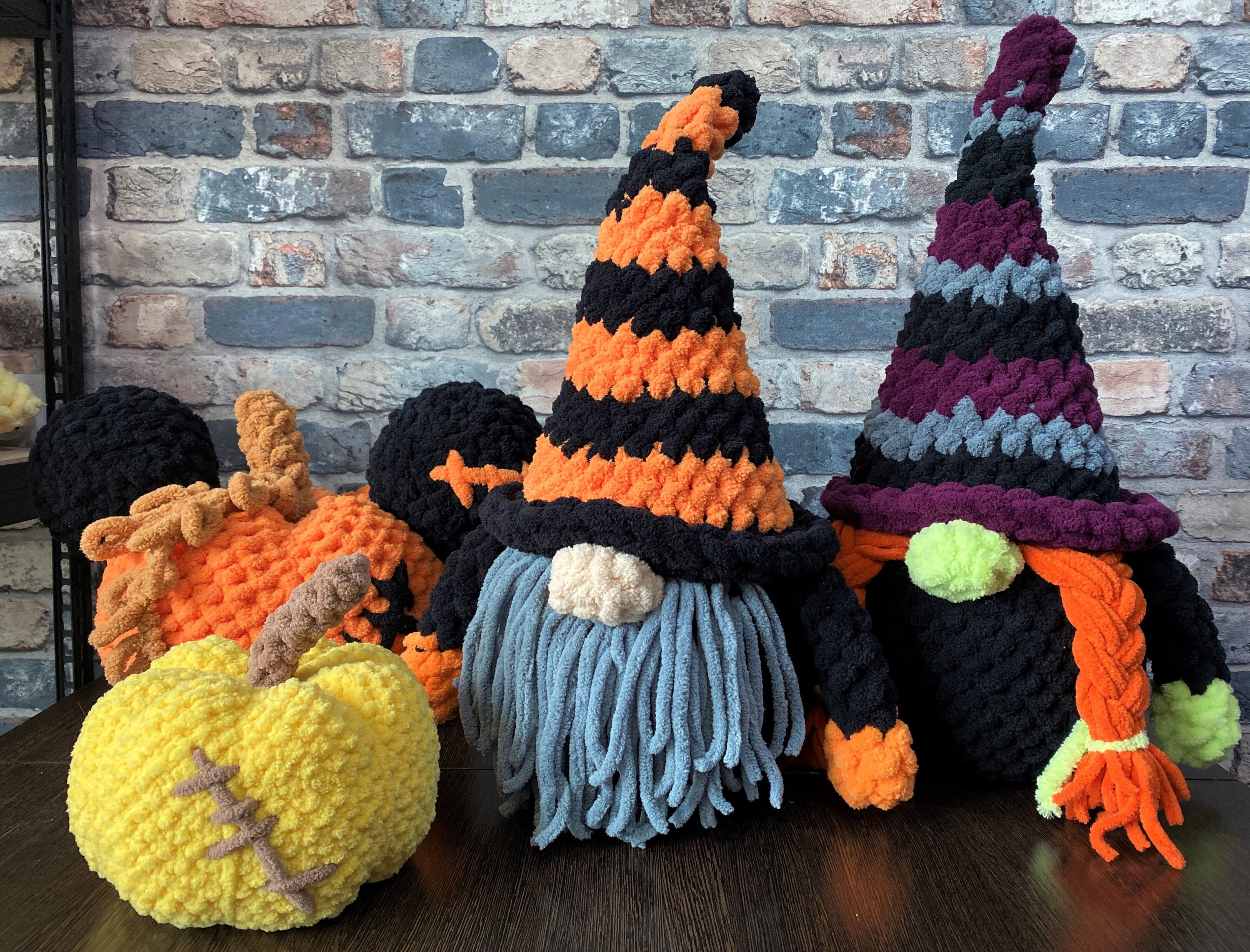 Halloween Gnome Crochet Pattern Ahd Halloween Witch Pattern, Crochet ...