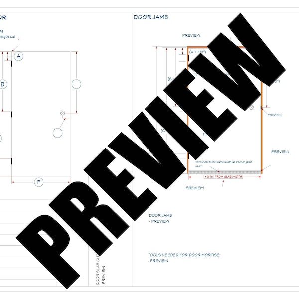 Door and jamb cut guide