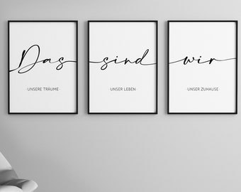 Poster wall "This is us" | Print | Set of 3