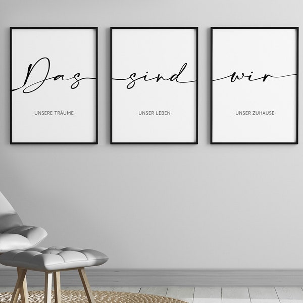 Posterwand "Das sind wir" | Print | 3er-Set