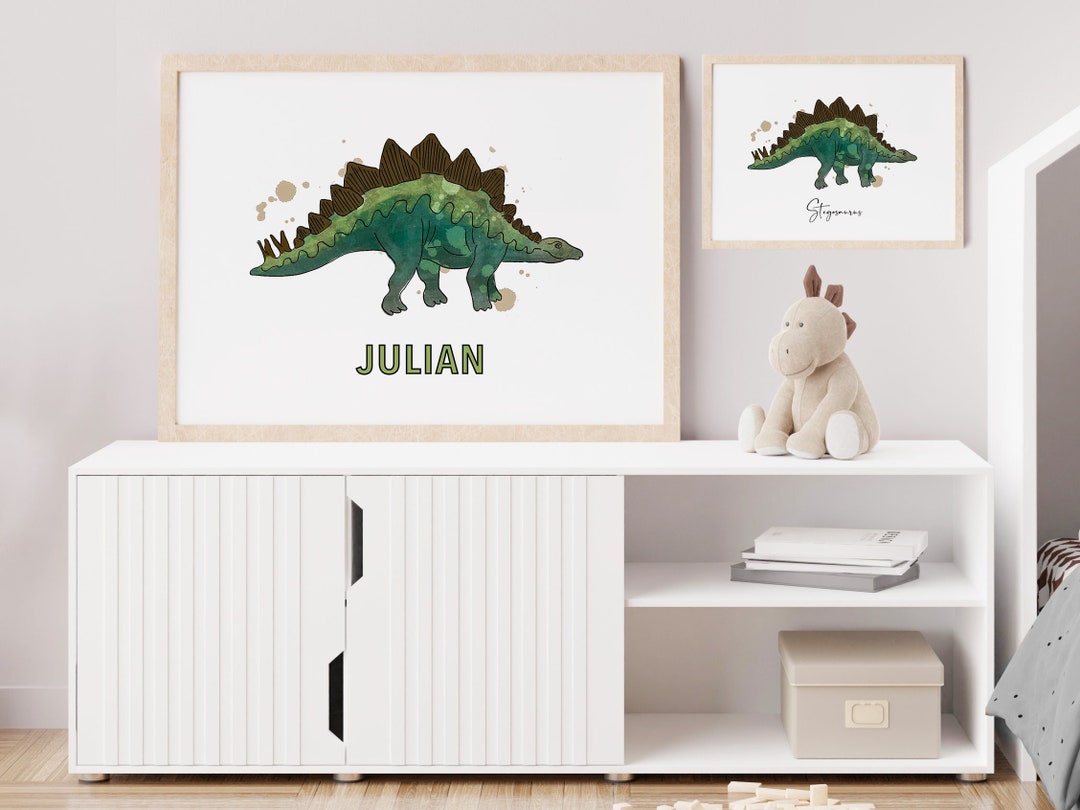 Dinosaur Poster | Stegosaurus | Personalized | Kids | Print - Etsy