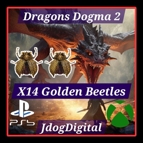 Dragons Dogma 2   x14 Golden Beetles   **Xbox & Playstation**