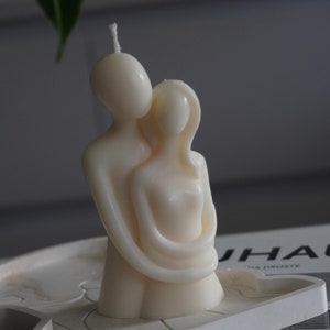 Body Olive Wax Candle #8 - Lovers 2 | Heterosexual couple | Love | Sculpture candle | Aesthetic decoration | Gift | Scented candle