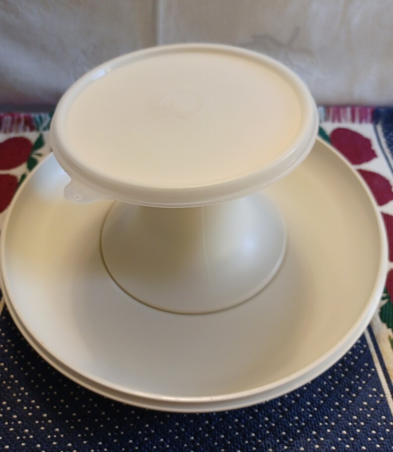Vintage Tupperware Serve It All Pedestal Set 1531, 1532 & 1533 Etsy