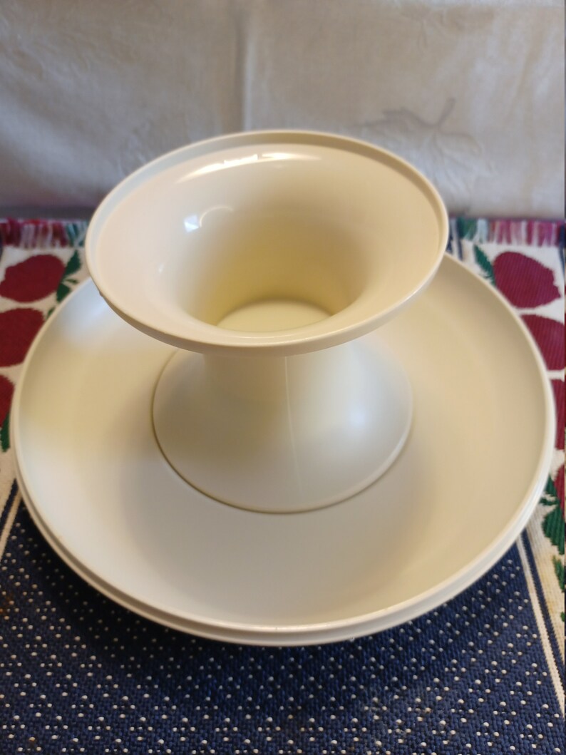 Vintage Tupperware Serve It All Pedestal Set 1531, 1532 & 1533 Etsy