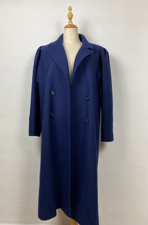 Vintage New Editions Navy Blue Wool Coat