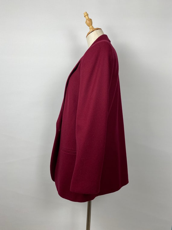 Sag Harbor Vintage 80s Burgundy Jacket Blazer - image 3