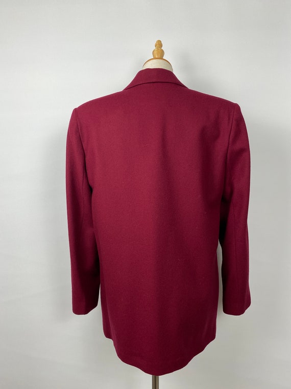 Sag Harbor Vintage 80s Burgundy Jacket Blazer - image 4