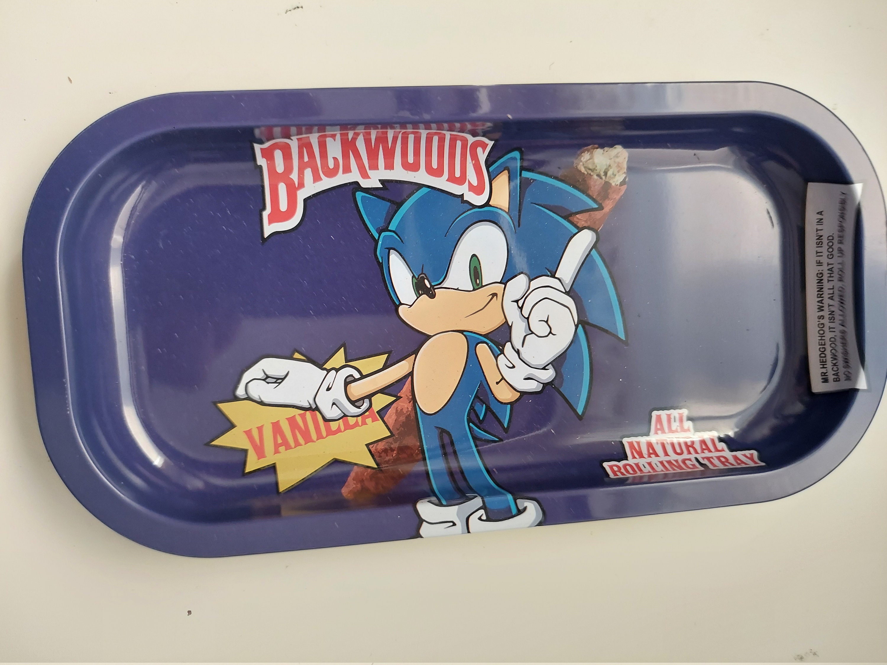 Sonic Rolling Tray Backwoods Custom Rolling Metal Tray Small Etsy