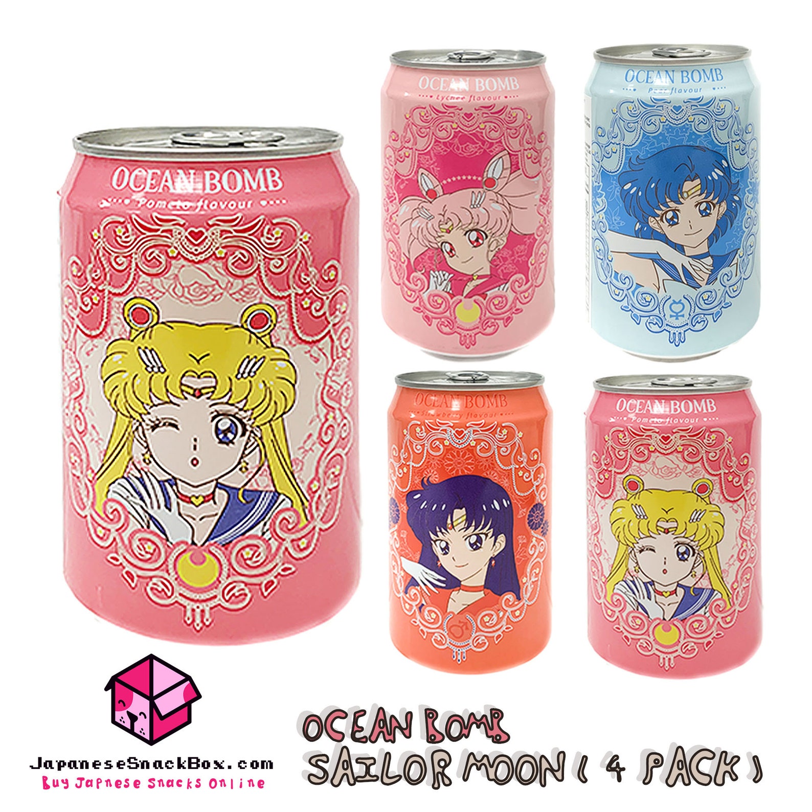 Sailor Moon Soda Ocean Bomb Sparkling Water Drinks Limited Etsy Australia
