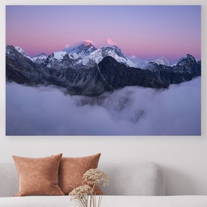 Mount Everest, Everest Wall Art, Huge Canvas Wall Art, Everest Canvas, Mount Everest Wall Art