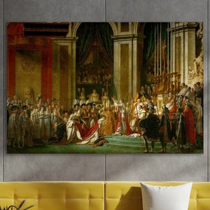 The Coronation of Napoleon Wall Art, Jacques Louis David Canvas Print, Huge Canvas Home Decor, Le Sacre de Napoleon Art, Jacques Louis David