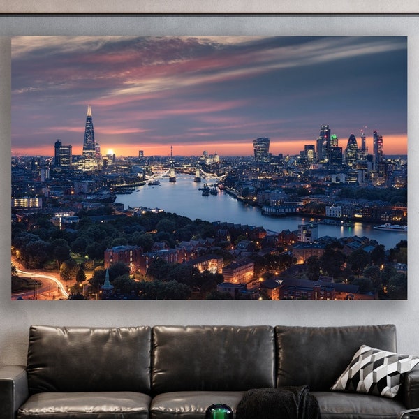 London Wall Art Etsy