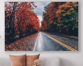 Colorful Trees Canvas, Fall Wall Art, Huge Canvas Wall Decor, Colorful Trees Art, Trees, Fall