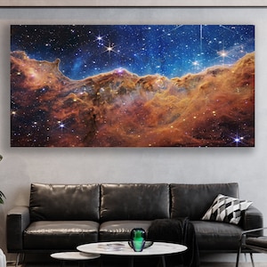 Webb Telescope Art Print, Nasa Art, James Webb Canvas Print, Nebula Wall Art, Huge Canvas Wall Art, Nebula Art Print, Space Canvas Print