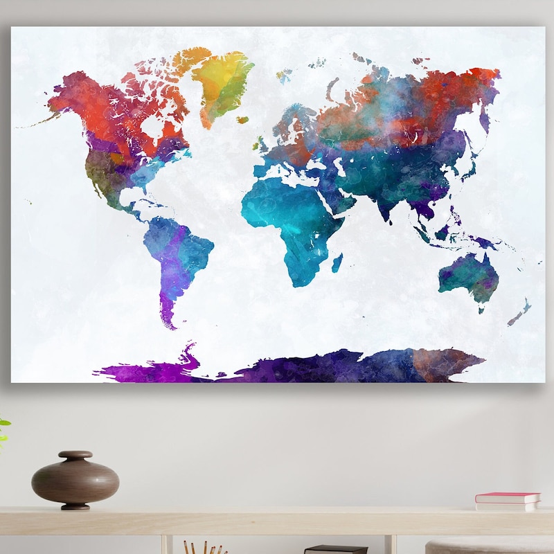 Map Wall Decor - Etsy