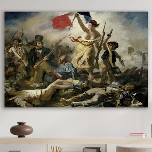 Liberty Leading the People Wall Art, Eugene Delacroix, Huge Canvas Home Decor, Liberty Leading the People Canvas, Delacroix Art Print