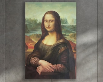 Mona Lisa Wall Art, Da Vinci Art,  Huge Canvas Wall Art, Mona Lisa Canvas, Leonardo Da Vinci, Mona Lisa by Leonardo Da Vinci