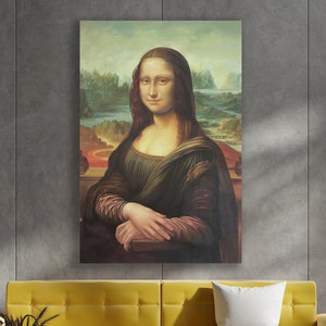 Mona Lisa Wall Art, Da Vinci Art,  Huge Canvas Wall Art, Mona Lisa Canvas, Leonardo Da Vinci, Mona Lisa by Leonardo Da Vinci