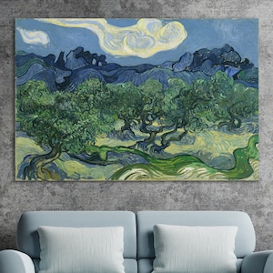 Olive Trees 1889 Wall Art, Vincent Van Gogh, Huge Canvas Home Decor, Van Gogh Olive Trees Canvas, Olive Trees Print, Olive Trees by Van Gogh