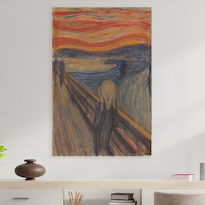The Scream Wall Art, Edvard Munch, The Scream Canvas, Huge Canvas Home Decor, Edvard Munch Art