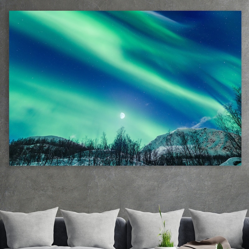 Northern Lights Wall Art - Etsy