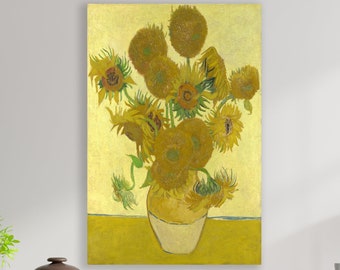 Sunflowers Wall Art, Van Gogh Art, Huge Canvas Home Decor, Sunflowers Canvas Print, Vincent Van Gogh Wall Art, Sunflowers by Van Gogh