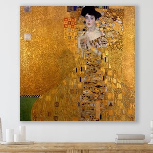 Adele Bloch-Bauer, Gustav Klimt Art, Huge Canvas Home Decor,  Adele Bloch Bauer Canvas, Gustav Klimt Canvas, Adele Bloch-Bauer Art