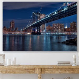 Manhattan Bridge, NYC, Manhattan, Huge Canvas Home Decor, New York Art, Bridge Wall Art, Manhattan Bridge Canvas