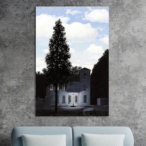 The Empire of Light Wall Art, Rene Magritte Art, Huge Canvas Home Decor, The Empire of Light Canvas,  The Empire of Light Wall Decor
