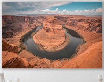 Horseshoe Bend Wall Art, Huge Canvas Home Decor, Colorado River Canvas, Horseshoe Bend Wall Art, Arizona Wall Art, Colorado River Art Print