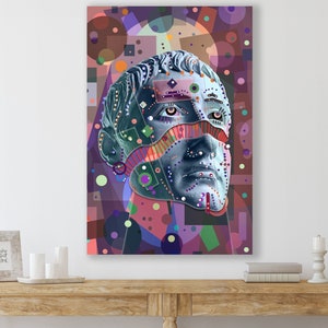 Pop Art Wall Decor, Canvas Wall Art, Sculpture Wall Art, Huge Canvas Home Decor, Modern Art, Pop Art Canvas