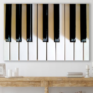 Piano Keys Art, Piano Keys Art Print, Music Room, Huge Canvas Home Decor, Piano Keys Canvas, Music Room Wall Decor, Piano Keys Canvas Print