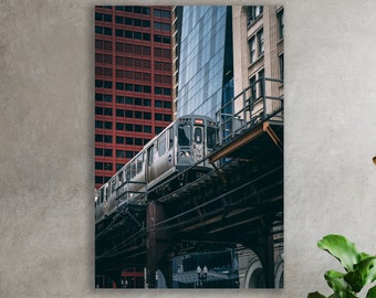 Train Wall Art, Huge Canvas Wall Decor, Subway Wall Art, Train Wall Decor, Subway Canvas