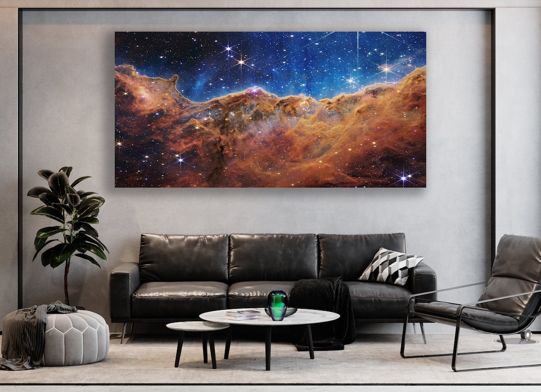 Webb Telescope Art Print, Nasa Art, James Webb Canvas Print, Nebula ...
