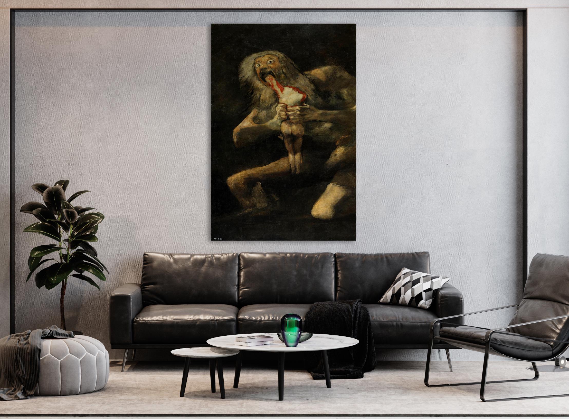 Saturn Devouring His Son Wall Art, Huge Canvas Wall Decor, Francisco ...