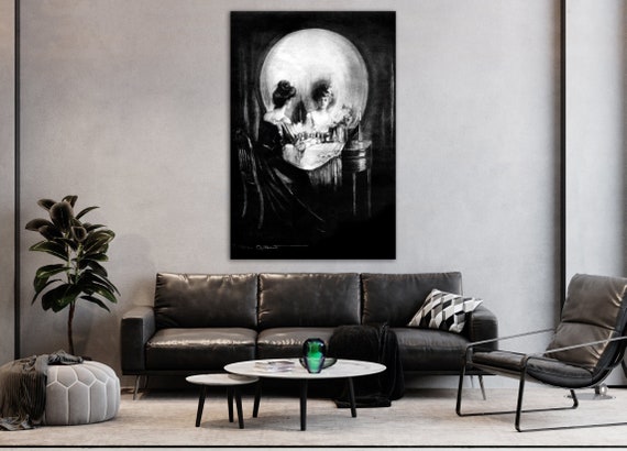 All is Vanity Wall Art, Charles Allan Gilbert, Huge Canvas Home Decor, All is Vanity Art Print, Charles Allan Gilbert, All is Vanity Canvas