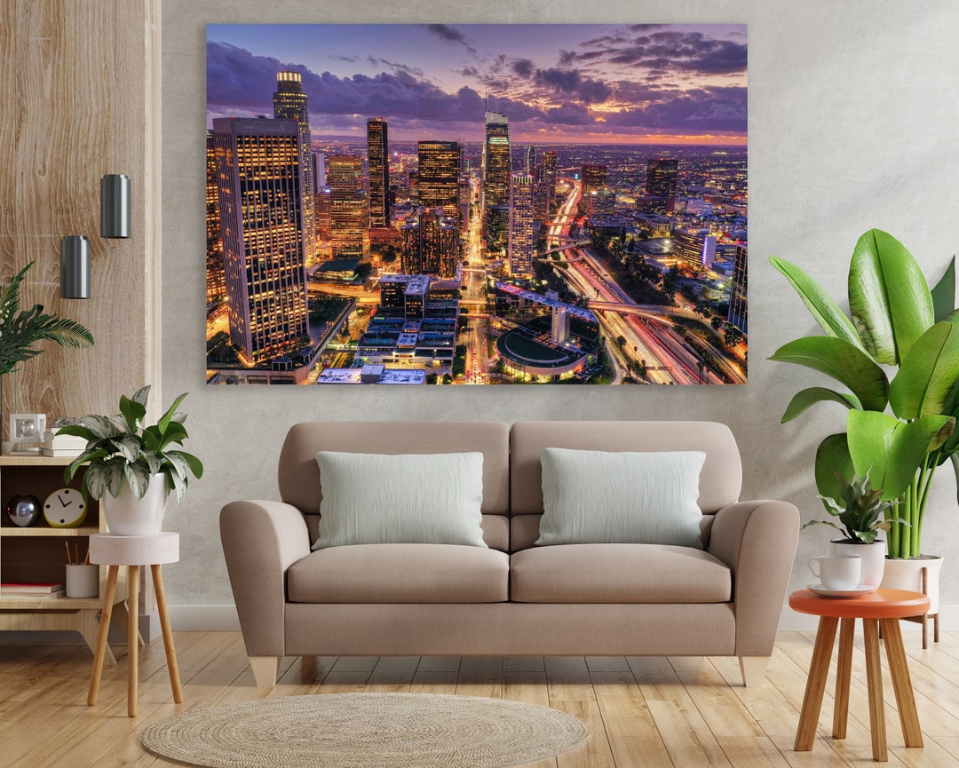 Los Angeles Wall Art, LA, California, Los Angeles Canvas, Huge Canvas