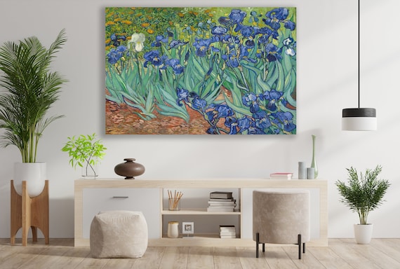 Irises Wall Art, Vincent Van Gogh, Irises Canvas, Huge Canvas Home Decor, Van Gogh Art, Irises Wall Decor, Gogh