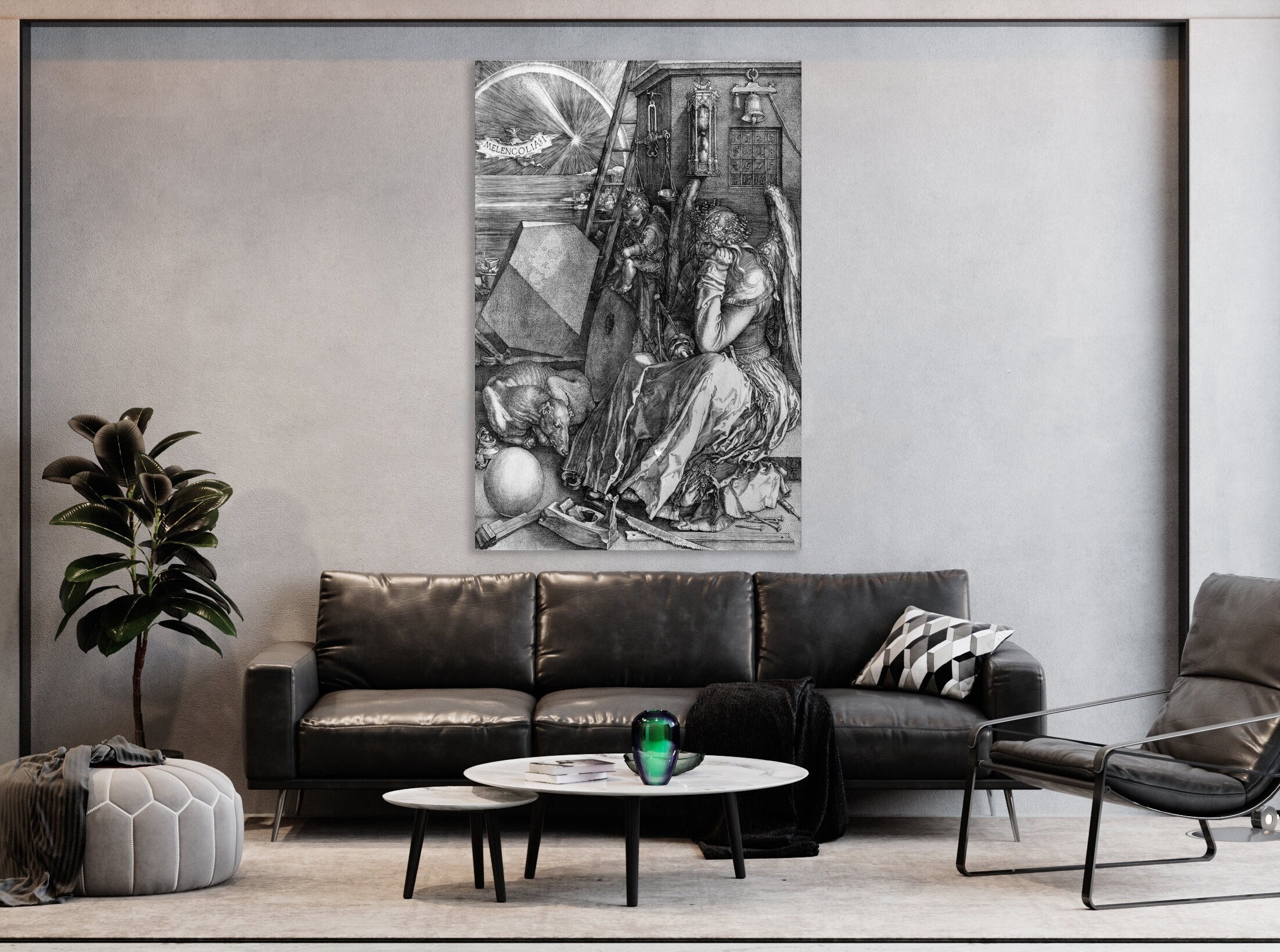 Melancolia 1514 Wall Art, Albrecht Dürer Art, Melancolia I Canvas, Huge Canvas Home Decor, Albrecht Dürer Art Print, Melancolia by Dürer