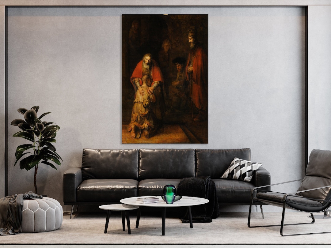The Return of the Prodigal Son Wall Art, Huge Canvas Home Decor ...
