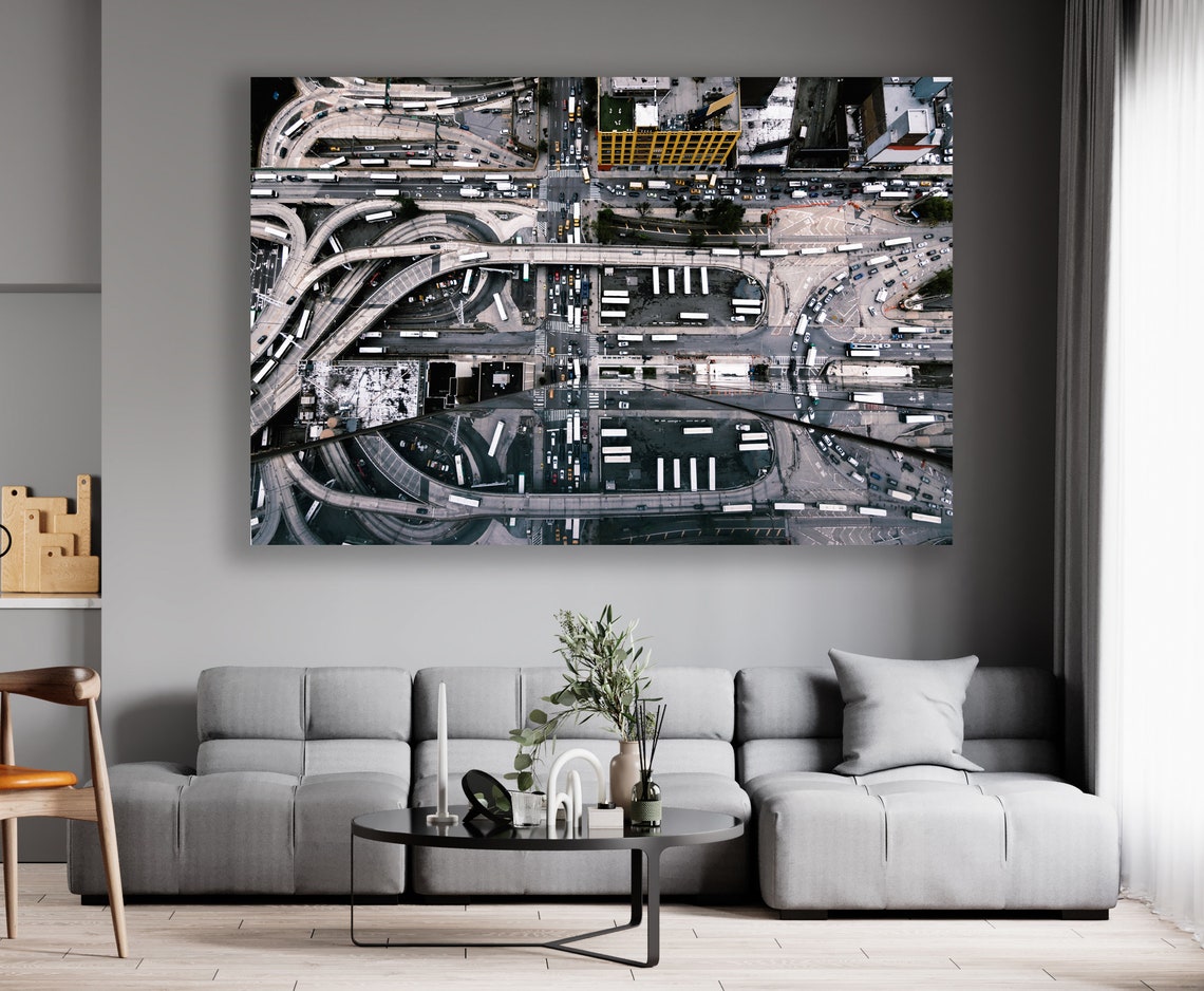 Image showcasing New York City Wall Art, Huge Canvas Wall Decor, New York Canvas, Street ...
