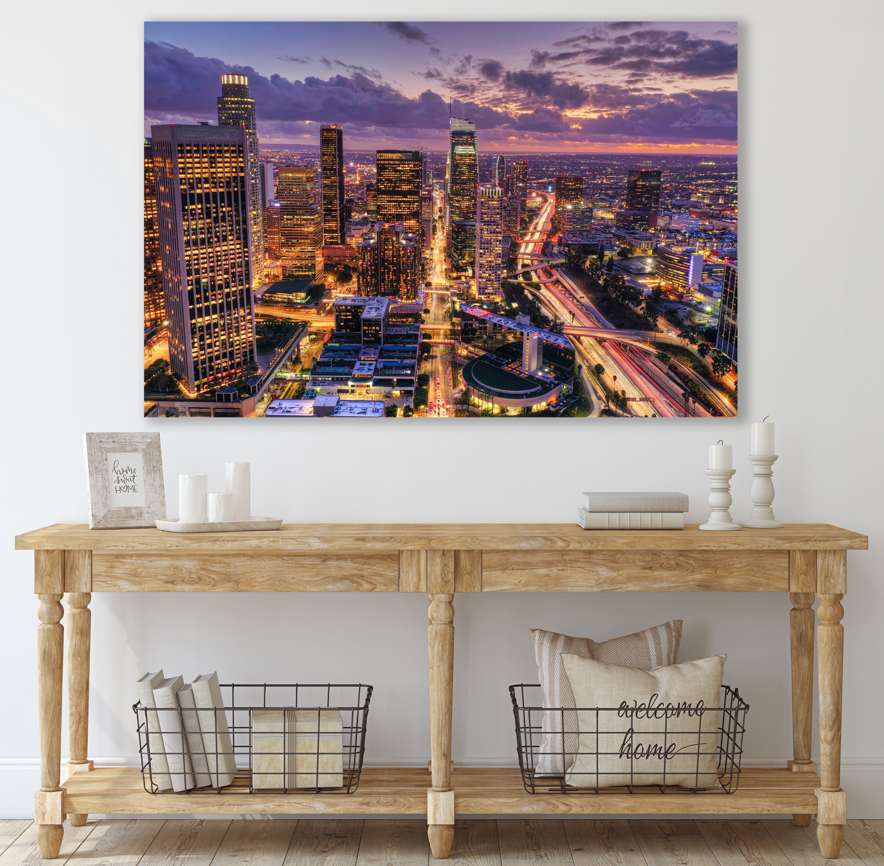 Los Angeles Wall Art, LA, California, Los Angeles Canvas, Huge